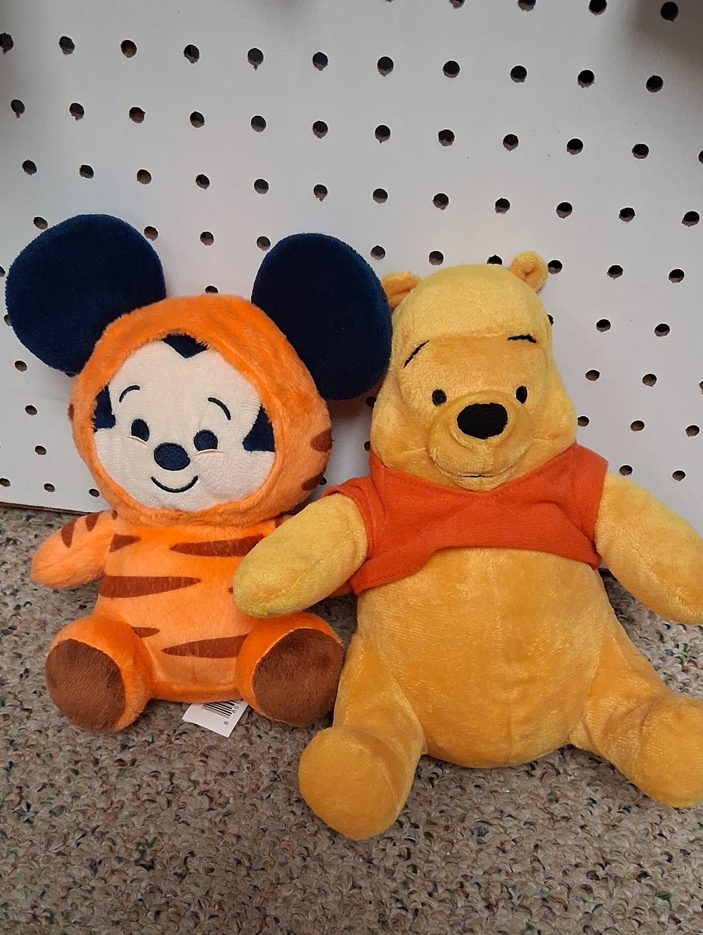 Disney Winnie the Pooh & Tigger Costume Mickey Plush - Yellow, Orange, Navy